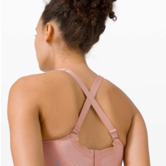Lululemon Run Times Bra High Support Pink Pastel - Picture 2 of 7